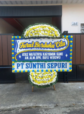 Papan Bunga Duka di Cimone